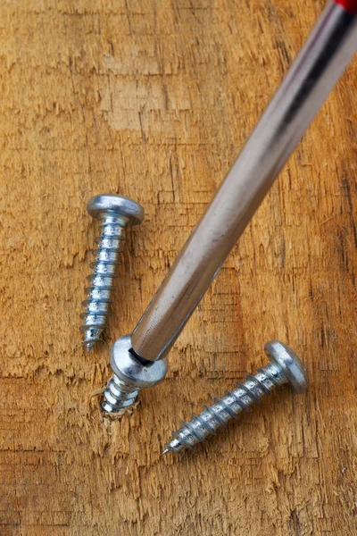 Screwing screws — Stock Photo, Image
