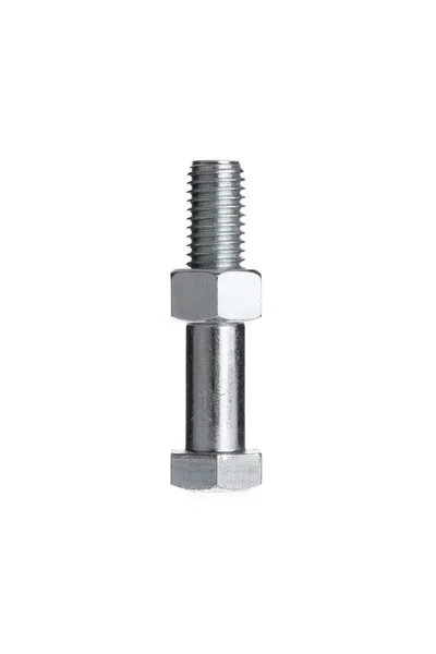 Nut on bolt standing — Stock Photo, Image