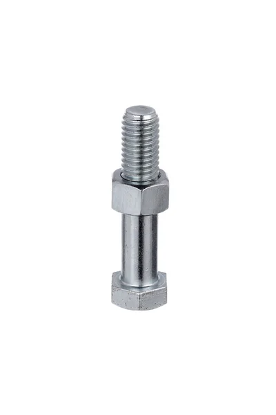 Nut way down on bolt — Stock Photo, Image