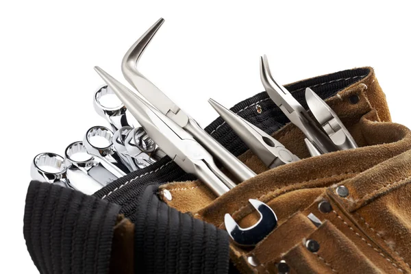 Cinturón de los trabajadores con las herramientas — Stockfoto