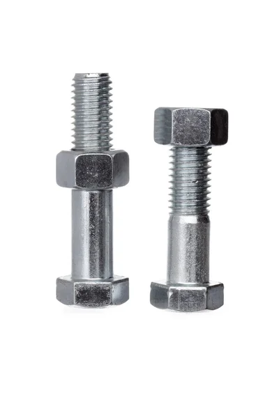 Nuts on bolts — Stock Photo, Image