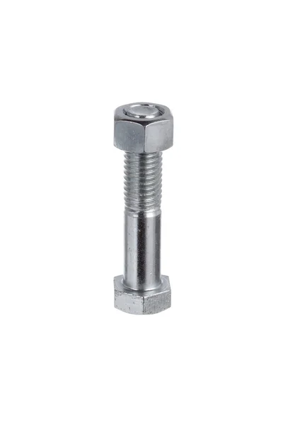 Bolt with nut on top — Stock Photo, Image