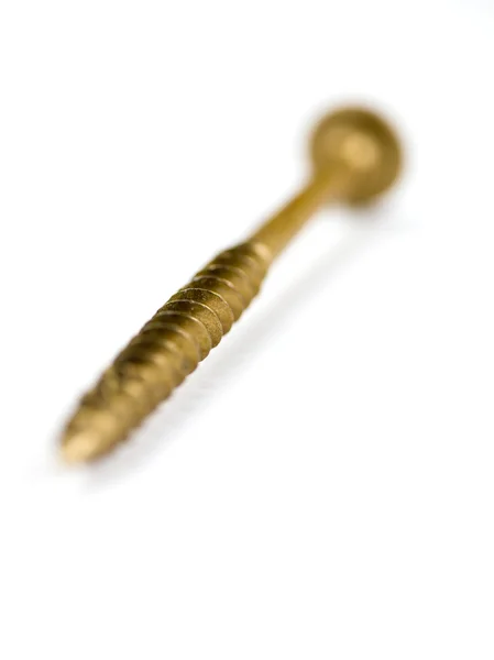 One gold screw — Stock Photo, Image