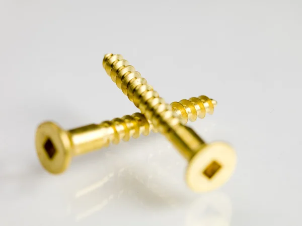 Gold nails — Stock Photo, Image