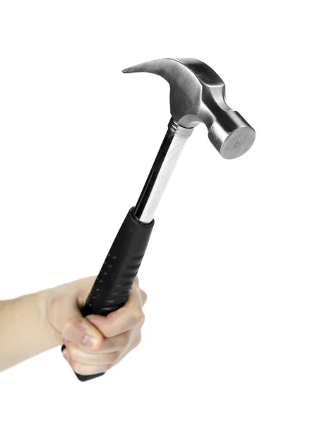 Hammer on white — Stock Photo, Image
