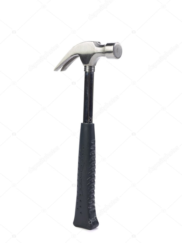 Hammer with rubber handle