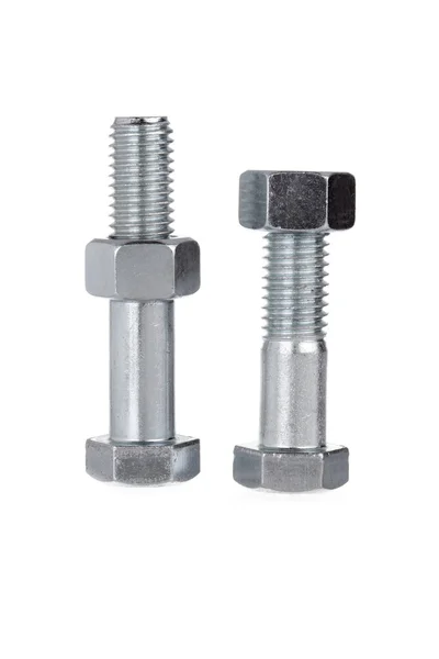 Two nuts and two bolts — Stock Photo, Image