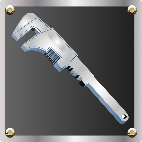 Image of a adjustable wrench — Stok fotoğraf