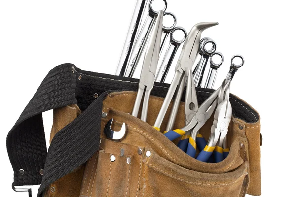 Cinturón de herramientas con llaves y alicates — Foto de Stock