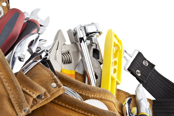 Tools on construction belt — Stock Photo, Image