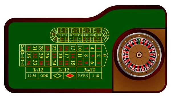 European roulette — Stock Vector