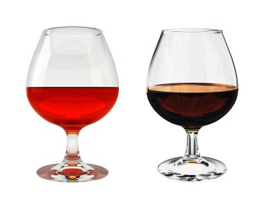 A glass of brandy clipart