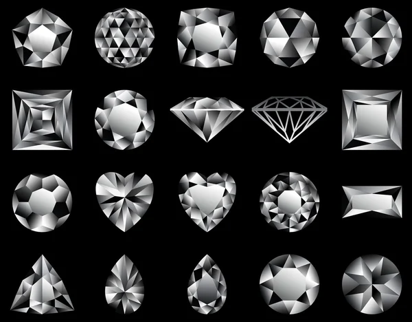 Diamantes — Vetor de Stock