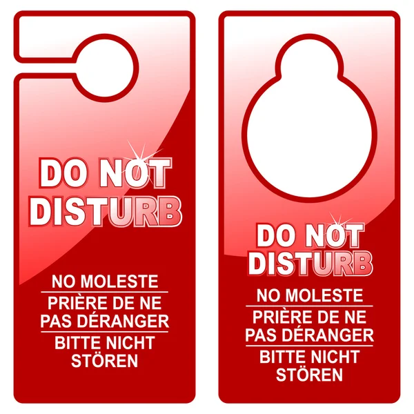 stock vector Do not disturb