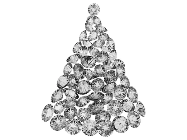 Árvore de Natal de diamantes — Fotografia de Stock