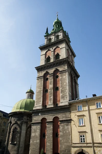 Aanname kerk in lviv — Stockfoto