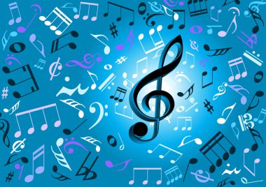 Music notes clipart