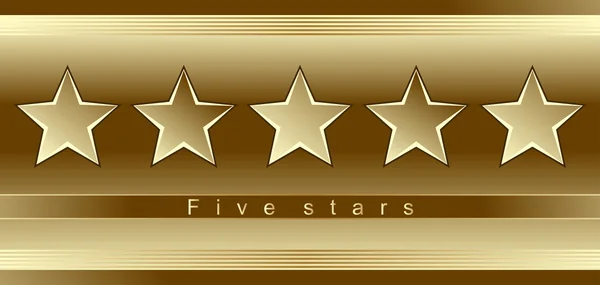 Five stars — Stock Vector