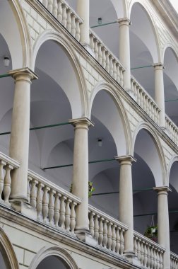 Italian courtyard (Palace Kornyakta) clipart