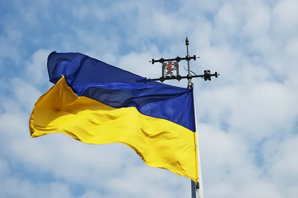 Ukrajinská vlajka — Stock fotografie