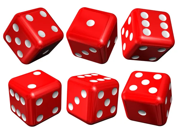 Aantal rode casinocraps — Stockfoto