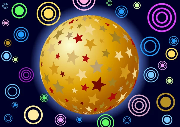 stock vector star ball