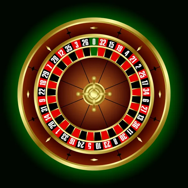 Rueda de ruleta — Vector de stock