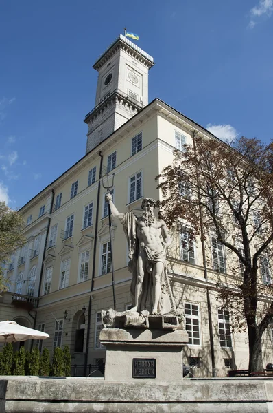 Lviv city hall — Stock Photo, Image