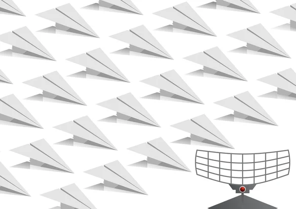 Avions en papier — Image vectorielle