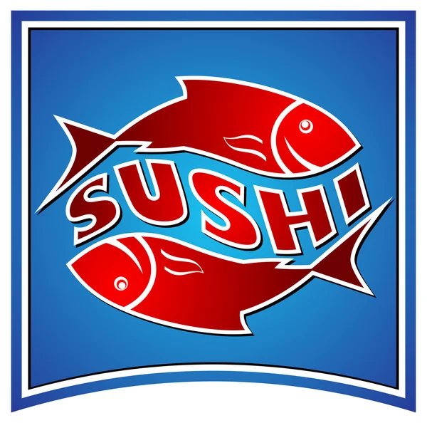 Il sushi — Vettoriale Stock