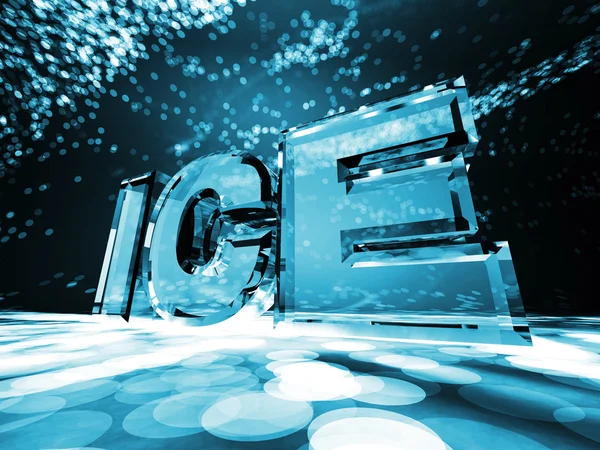 The word "Ice" on a colorful background — Stock Photo, Image