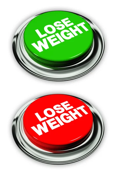 Lose weight button — Stock Photo, Image