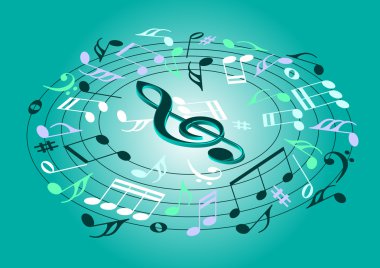 Music notes clipart