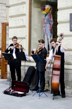 Street musicians clipart