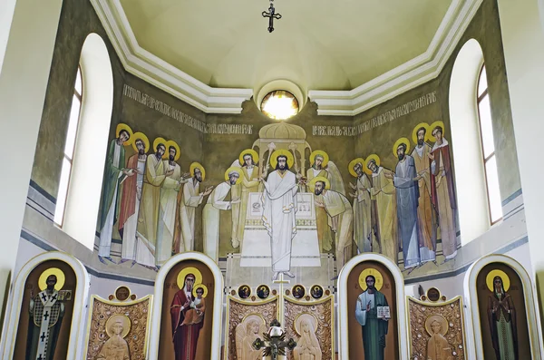 Kerk van st. anne - geschilderd op het altaar — Stockfoto