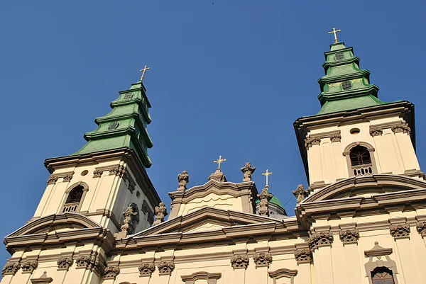 Catedral no centro de Ternopil — Fotografia de Stock