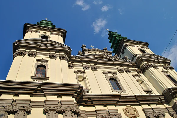 Catedral, a parte central de Ternopil — Fotografia de Stock