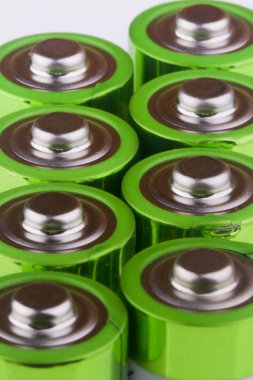 Close up the top of AA battery clipart