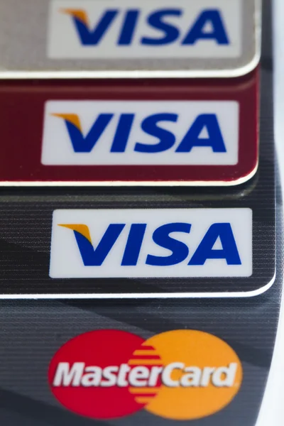 Stock image Closeup of credit card