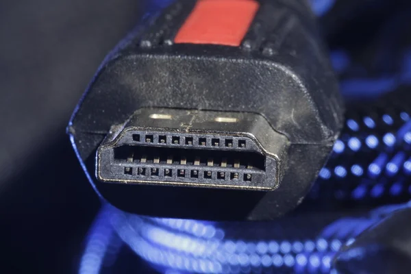 Cable y enchufe HDMI — Foto de Stock
