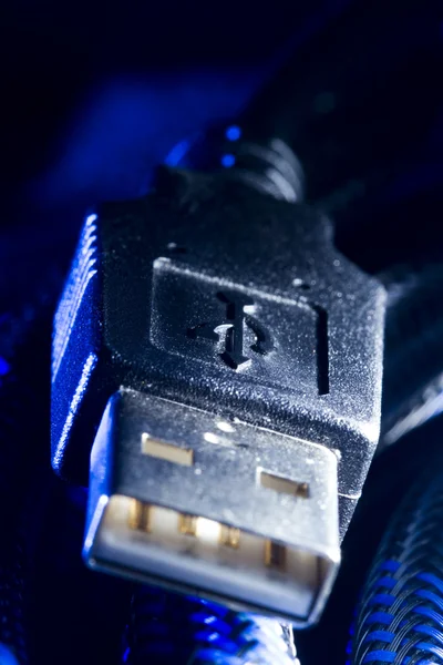 USB-stekkers met koord — Stockfoto