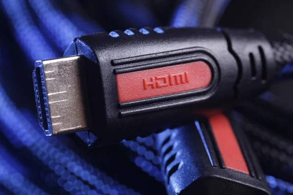 HDMI plug & kabel Stockafbeelding