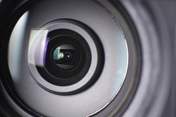 Camera lens close up ready to shoot — Stock Photo, Image