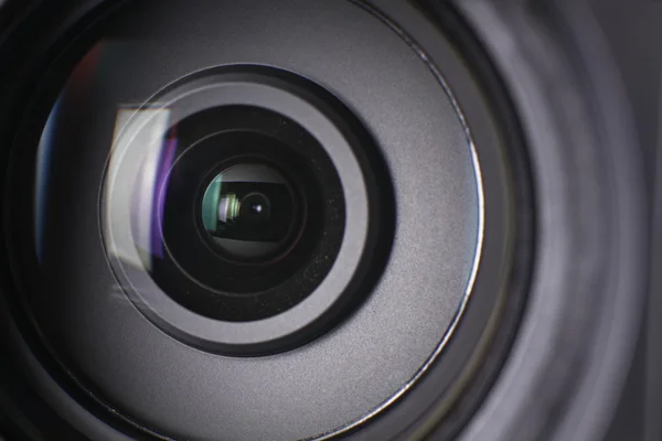 Camera lens close up ready to shoot — Stock Photo, Image