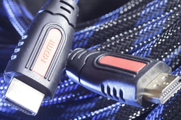 HDMI-kontakten & kabel — Stockfoto