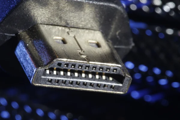 HDMI plug & cablu — Fotografie, imagine de stoc