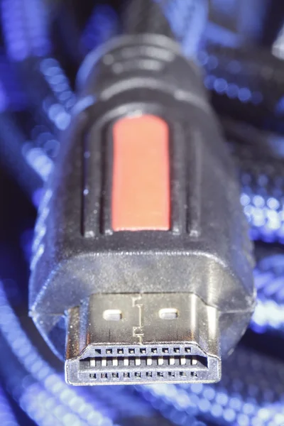 HDMI plug & cablu — Fotografie, imagine de stoc