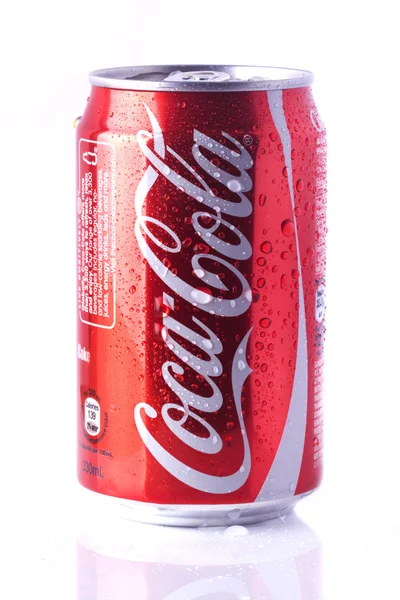 Latta di Coca Cola Immagini Stock Royalty Free