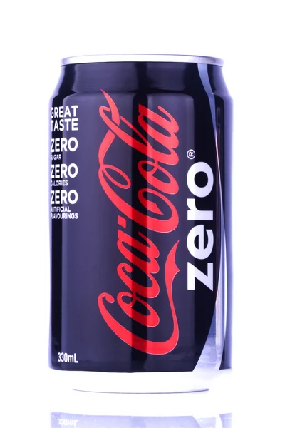 Blikje coca cola Stockafbeelding