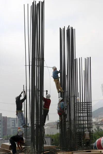 Rebar in construction — Stock Photo, Image